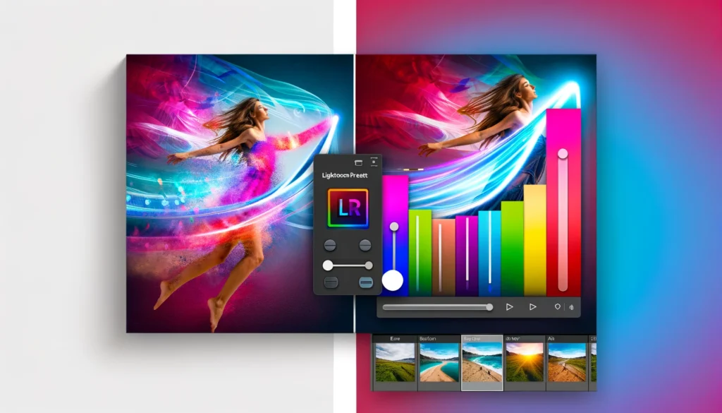 capturar el concepto y la transformación que los presets de lightroom pueden ofrecer a la edición fotográfica